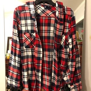 ADORABLEEE PLAID HOODIE!